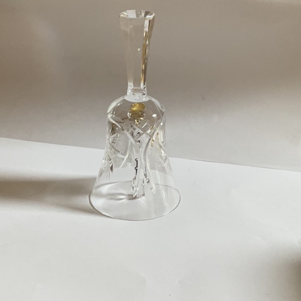 Elegant Pinwheel Crystal Bell
